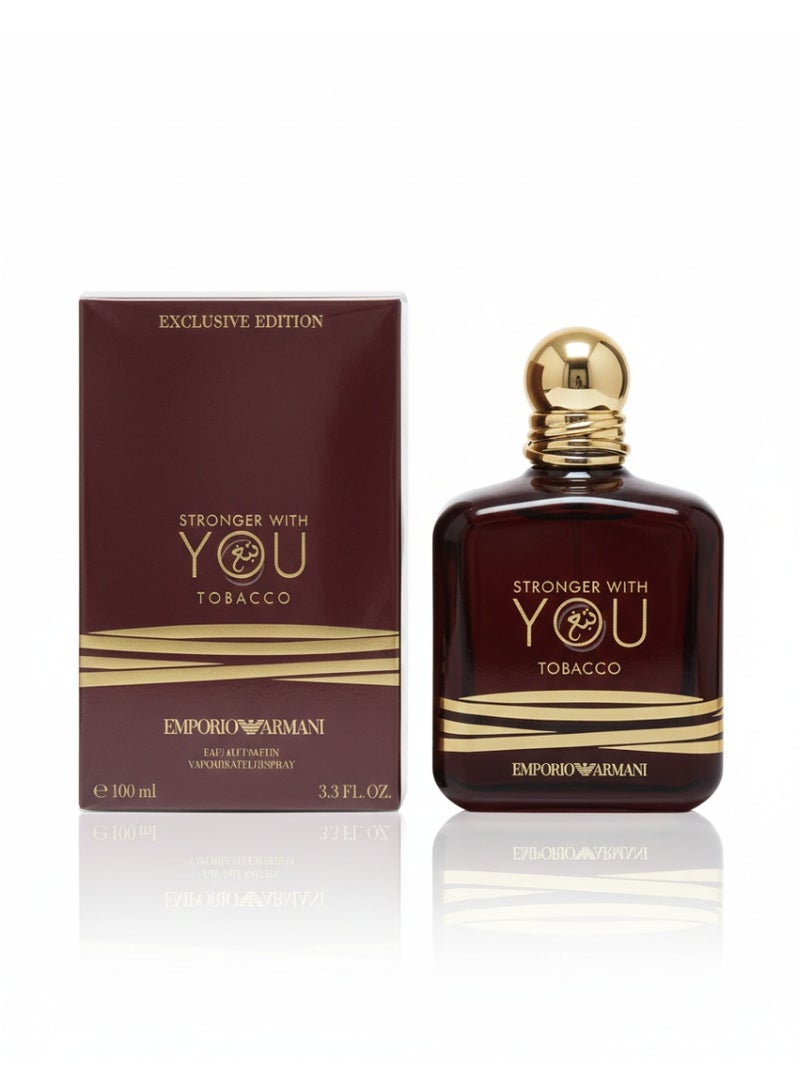 armani Emporio Armani Stronger With You Tobacco Eau de Parfum 100ml – Deep Warm Tobacco Scent - Image 2